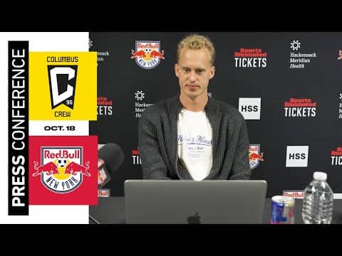 Gustav Berggren | Prematch Press Conference | New York Red Bulls vs. Columbus Crew