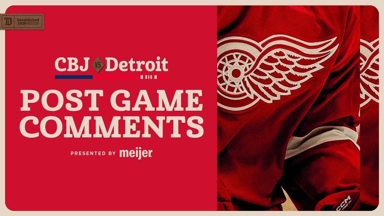 Dylan Larkin, Justin Faulk, Todd McLellan Post Game Comments vs. CBJ | April 7, 2026
