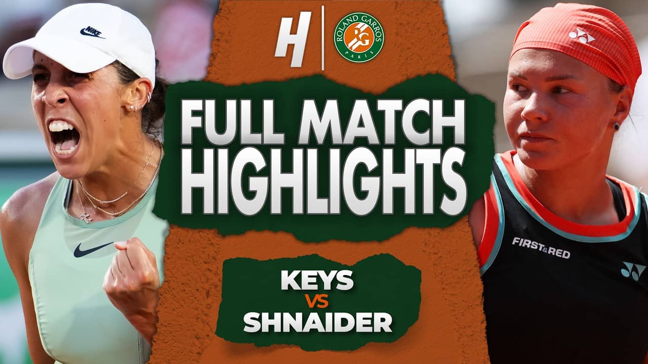 Madison Keys vs Diana Shnaider - FULL Match Highlights | Round 4 | Roland Garros 2026