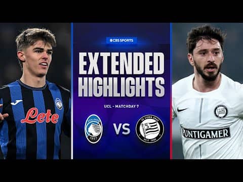 Atalanta vs. Sturm Graz: Extended Highlights | UCL League Phase MD 7 | CBS Sports Golazo