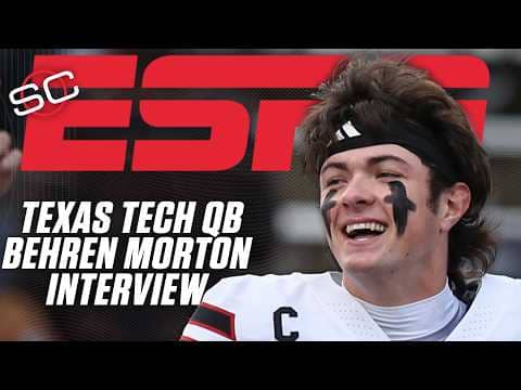 Texas Tech QB Behren Morton previews the Red Raiders' TOP 10 SHOWDOWN vs. BYU 🍿 | SportsCenter