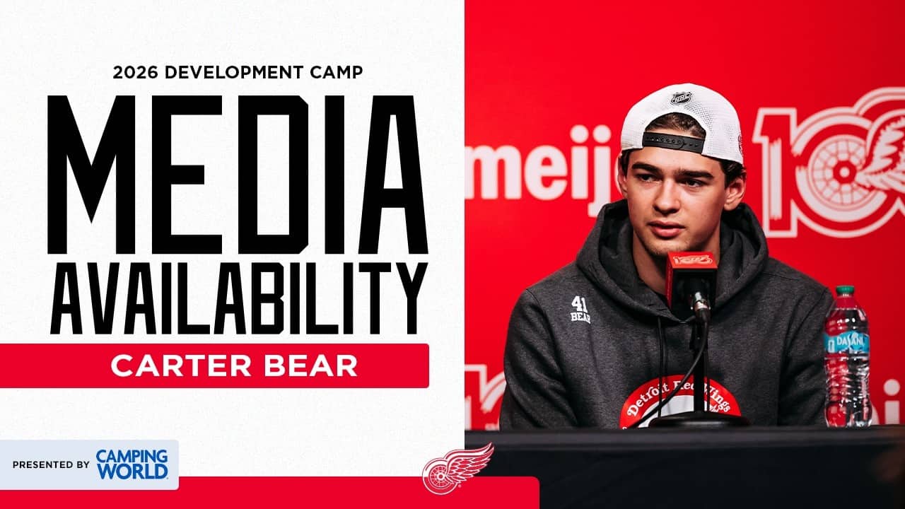 Carter Bear Detroit Red Wings 2026 Development Camp