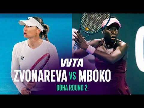 Vera Zvonareva vs. Victoria Mboko | 2026 Doha Round 2 | WTA Match Highlights