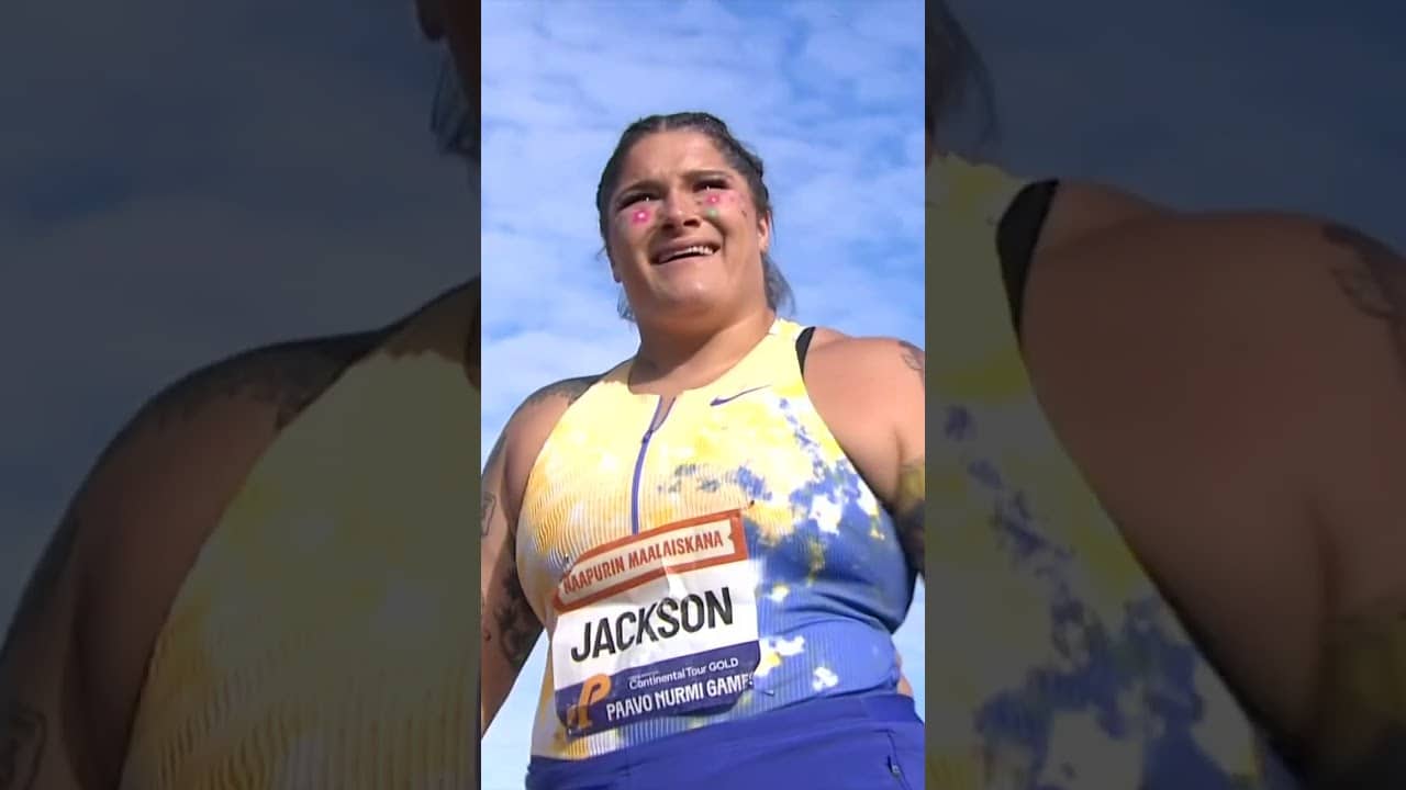 SEASON'S BEST 🎯 Chase Jackson throws 20.66m to win the shot put in Turku