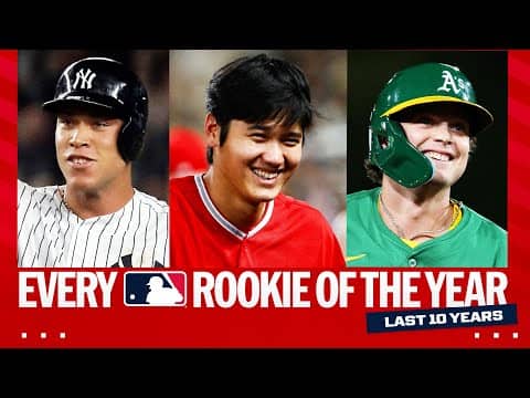 EVERY MLB Rookie of the Year winner over the last 10 years! (Ft. Judge, Shohei, Acuña, Kurtz & MORE)