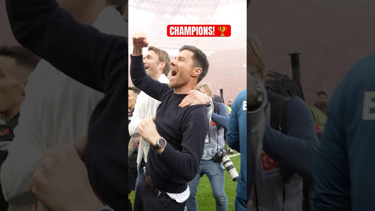 Xabi Alonso becoming German Champion! 🖤❤️