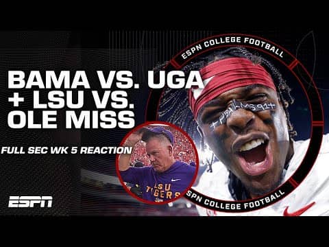 FULL REACTION: Alabama beats Georgia in Athens, Ole Miss defeats LSU & MORE | SEC Football Final