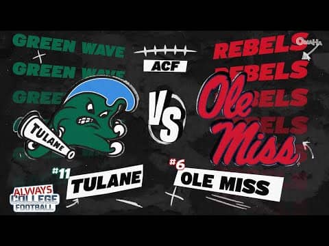 Will Ole Miss handle Tulane in the 1st round of the CFP?