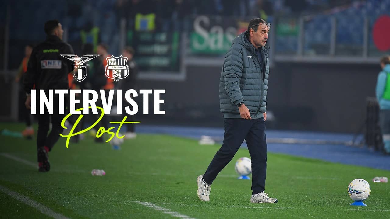 🗣️ LE INTERVISTE A MISTER SARRI, MOTTA E MALDINI | LAZIO-SASSUOLO 2-1