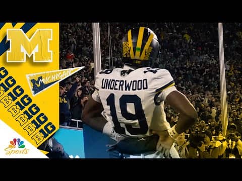 Michigan's Bryce Underwood surges up left side for touchdown vs. Michigan State | Big Ten on NBC