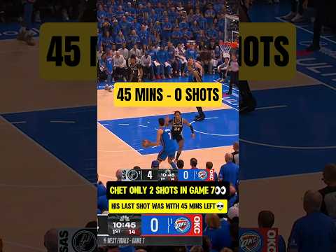 Chet STOPPED shooting in Game 7😨