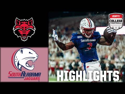 Arkansas State Red Wolves vs. South Alabama Jaguars | Full Game Highlights | ESPN College Football