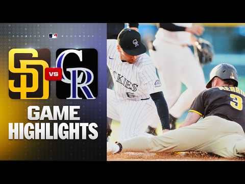Padres vs. Rockies Game Highlights (4/22/26) | MLB Highlights