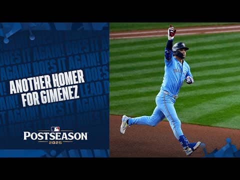 Andrés Giménez hits a HUGE home run in back-to-back nights for the Blue Jays 😮‍💨