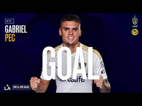 GOAL: Gabriel Pec levels the match for LA Galaxy in friendly vs. Club America