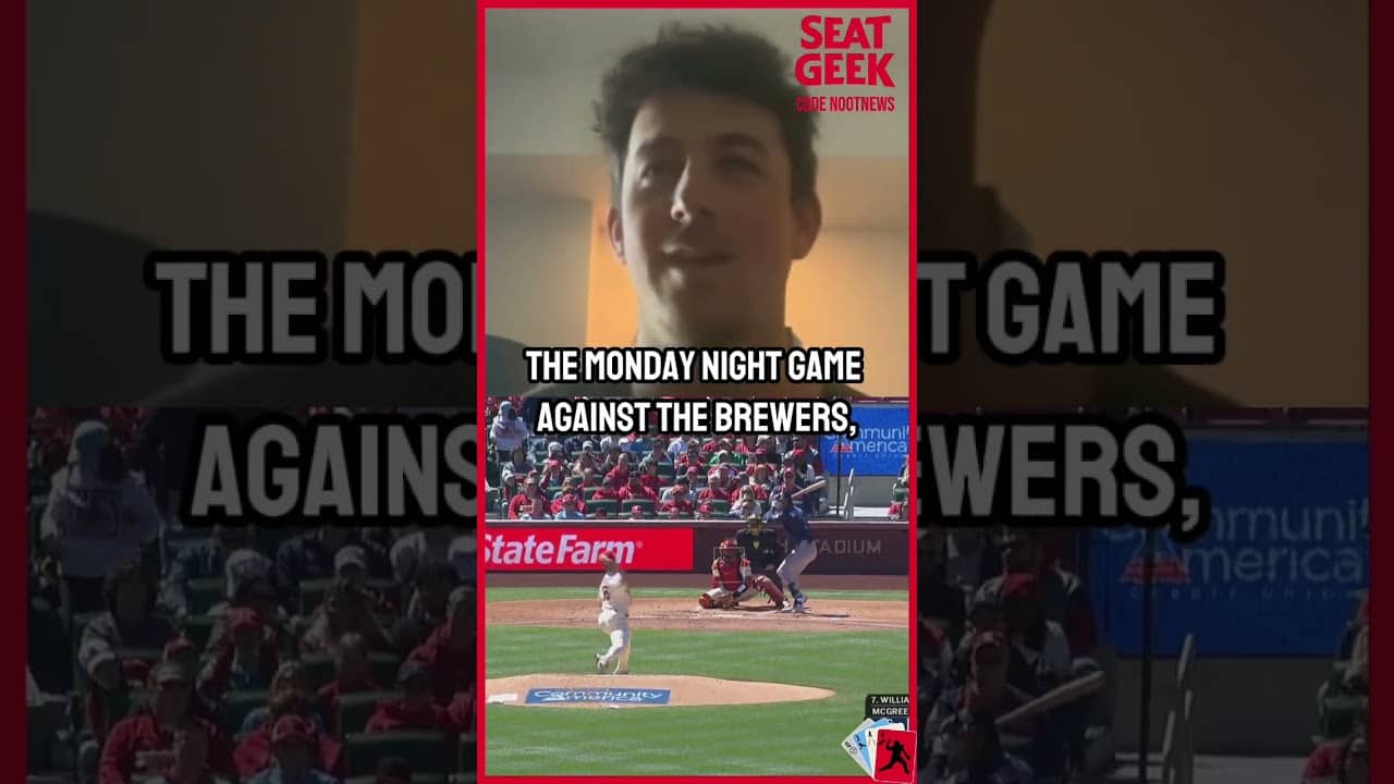 Michael McGreevy Expresses His Appreciation for the Fans #STLCards #Cardinals #MLB #Baseball #Shorts