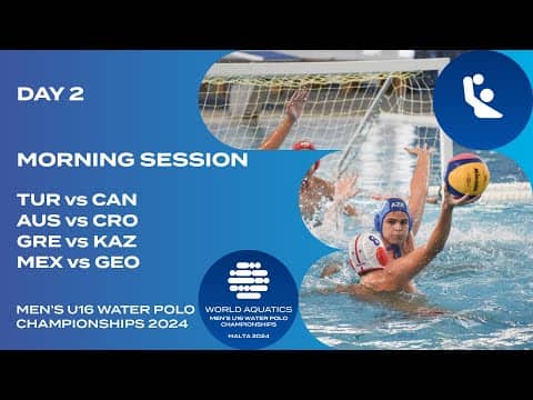 Morning Session | Pool B | Day 2 | World Aquatics Men’s U16 Water Polo Championships 2024