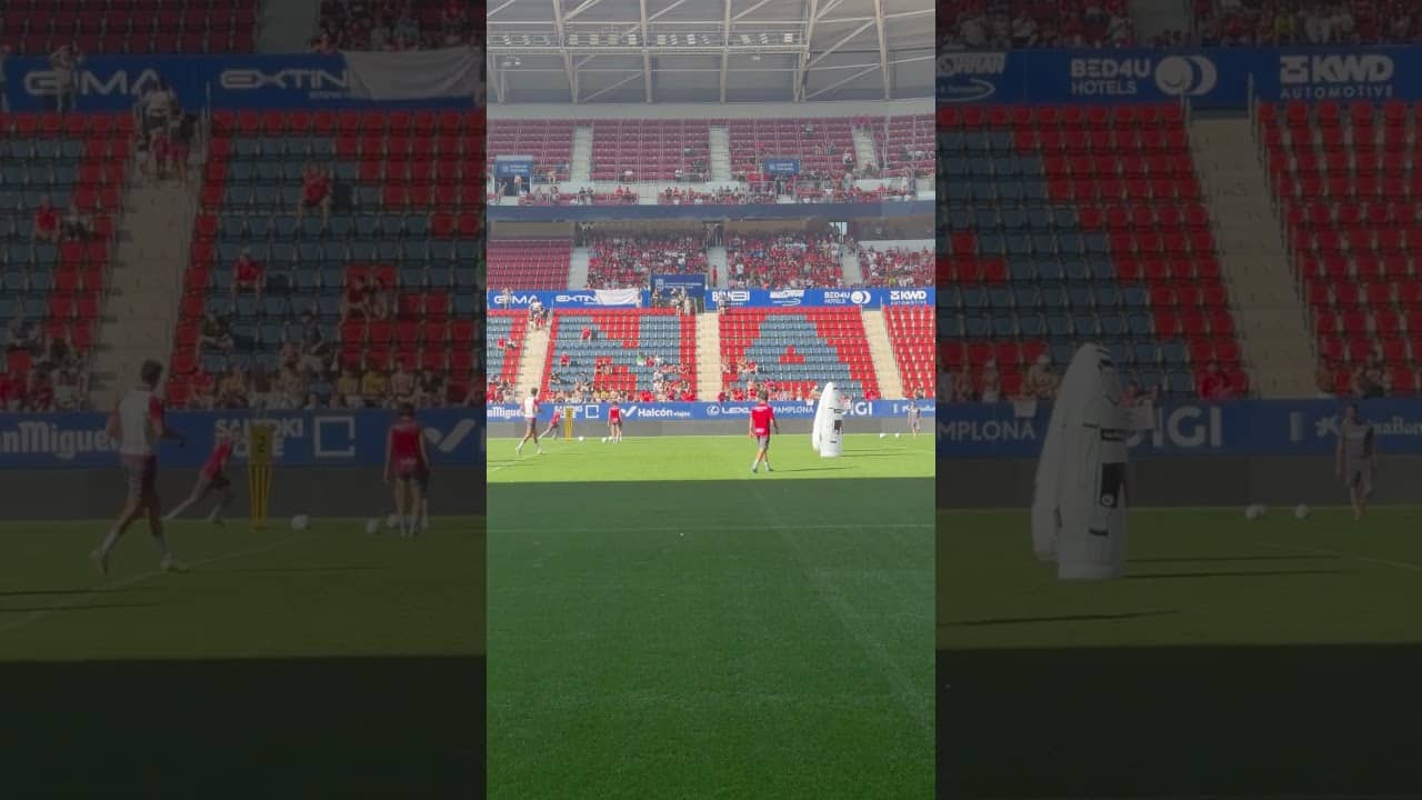 Entrenamiento a puerta abierta en El Sadar previo al #GetafeOsasuna