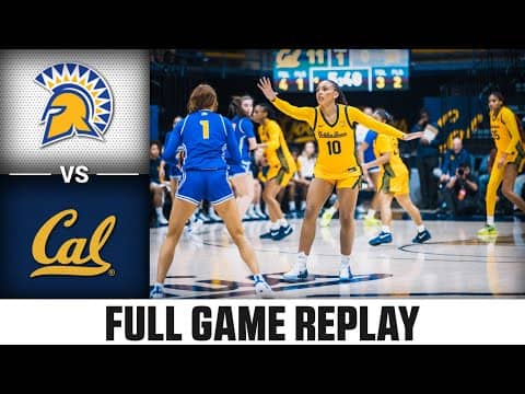 San Jose State vs. Cal Full Game Replay | 2025-26 ACC Women's Basketball
