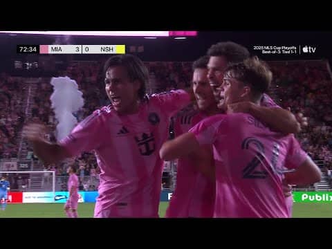 Tadeo Allende BRACE BLASTS Inter Miami Past Nashville SC! | 2025 Audi MLS Cup Playoffs