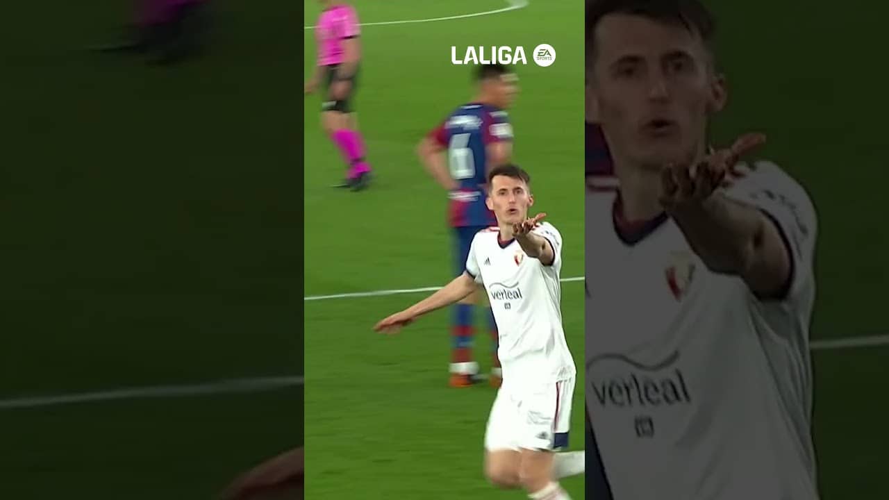 Gol de Budimir en el #LevanteOsasuna de la temporada 2020/21 #LaLigaHighLights #Osasuna #shorts