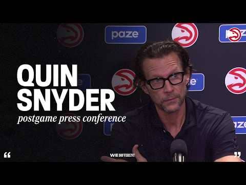 Hawks vs. Hornets Postgame Press Conference: Quin Snyder