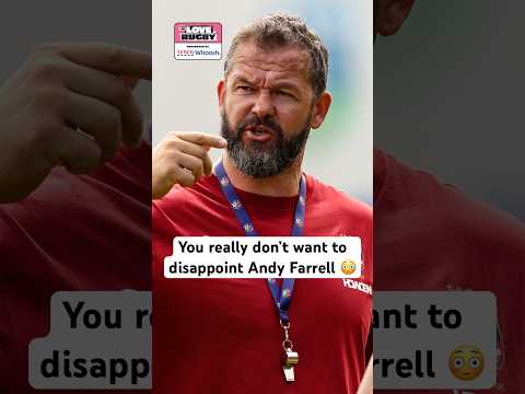 You really don’t want to disappoint Andy Farrell 😳 #rugby #sixnations #irishrugby