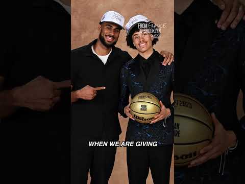 Dreamed it as a kid, inspired by his brother, now making it happen #nolantraore #brooklynnets #nba