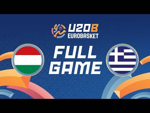 LIVE - Hungary v Greece | FIBA U20 Women's EuroBasket 2025 Division B | Qualifying Round