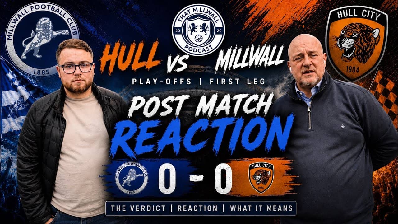 Hull 0 - Millwall 0 Play Off First Leg Post Match 
