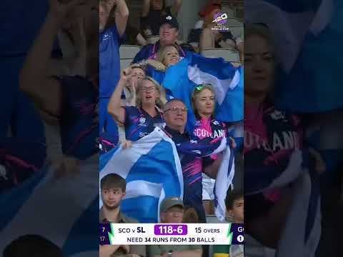 Kirstie Gordon and Kathryn Bryce combining in style to secure another big wicket for Scotland!