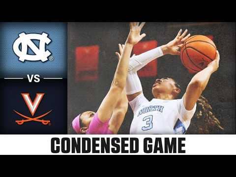 North Carolina vs. Virginia Condensed Game | 2025-26 ACC Women's Basketball