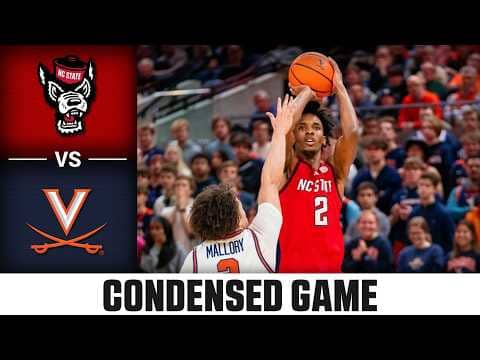 NC State vs. Virginia Condensed Game | 2025-26 ACC Men's Basketball