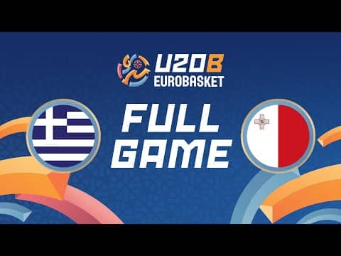 Group Phase | Greece v Malta | Full Basketball Game | FIBA U20 Women's EuroBasket 2025 Division B