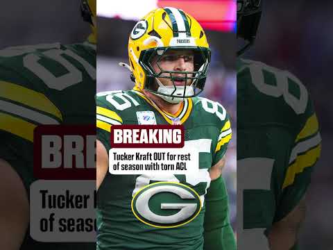 Packers TE Tucker Kraft will miss the remainder of the season with a torn ACL #nfl #shorts