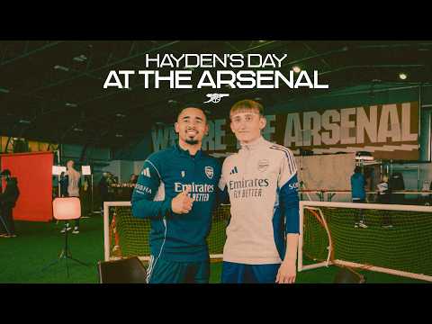 HAYDEN'S DAY AT THE ARSENAL | Gabriel Jesus interviews an Arsenal in the Community volunteer ❤️
