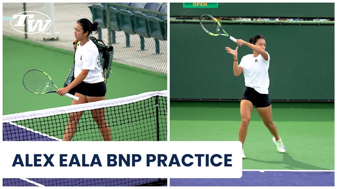 Watch Alex Eala Practice at BNP Paribas Open 2026 | On-Court Tennis Gear Breakdown 🔥