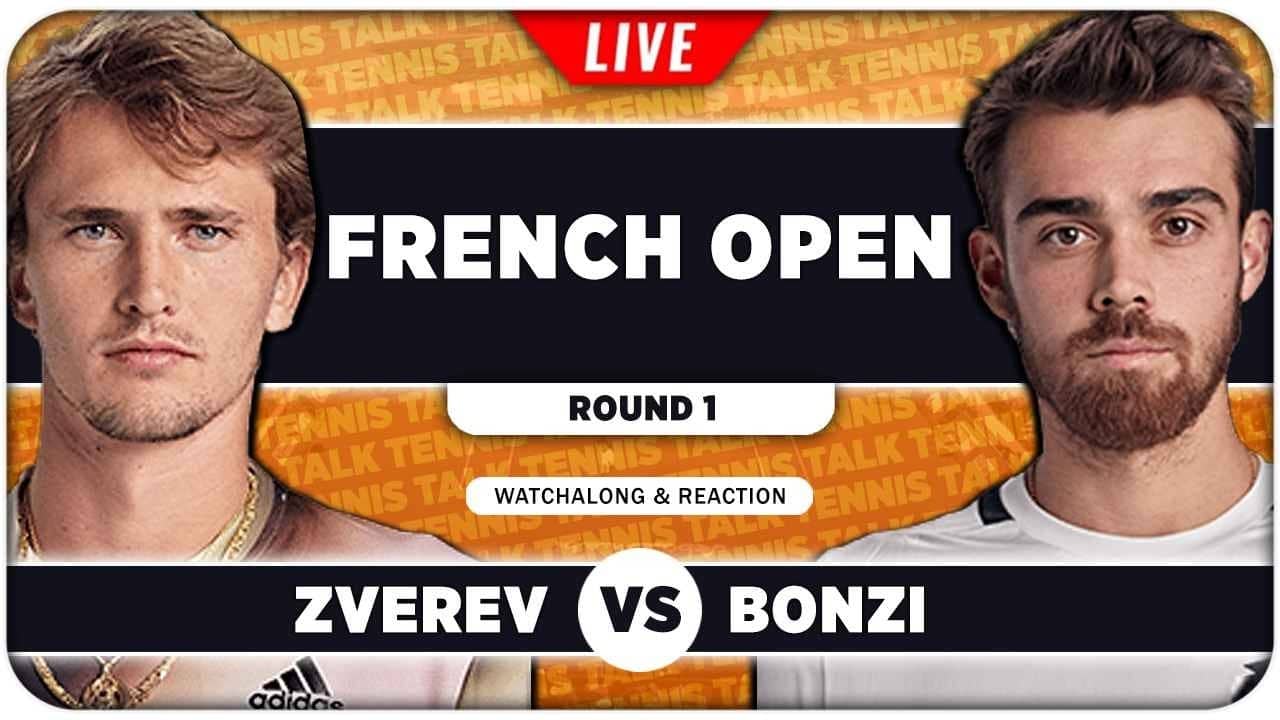 ZVEREV vs BONZI • French Open 2026 • LIVE Tennis Watchalong