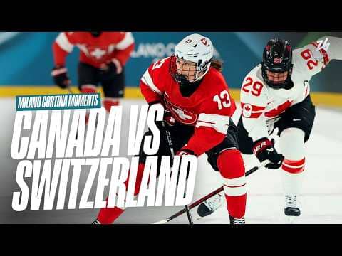 Captain Clutch Comes Through 🇨🇦🏒🇨🇭 | Women's Ice Hockey Semifinals | Milano Cortina Moments