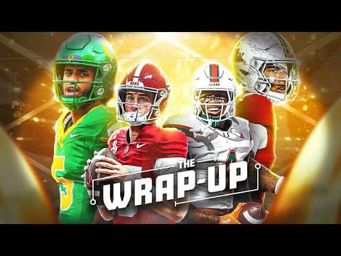 🚨CFP REACTIONS: Miami, Alabama, Oregon, Ole Miss Win First Round Games! | The Wrap-Up 🏈