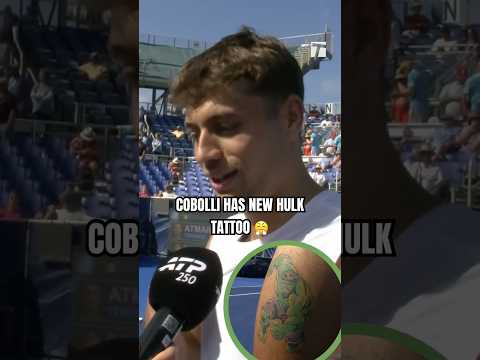 Flavio is in his Hulk era 😤💚 #cobolli #atptour #hulk