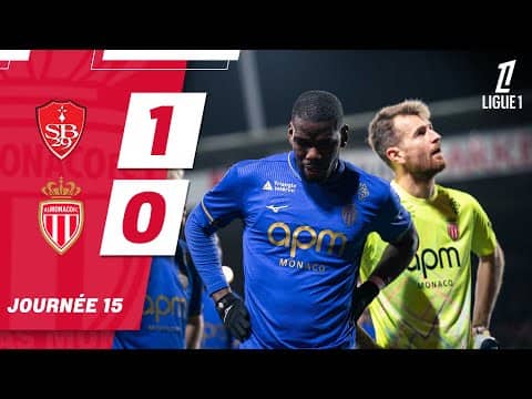 Résumé Stade Brestois 1-0 AS Monaco - 15e journée