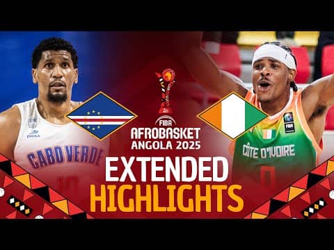 Cape Verde 🇨🇻 vs Côte d'Ivoire 🇨🇮 | Extended Highlights | #AfroBasket 2025