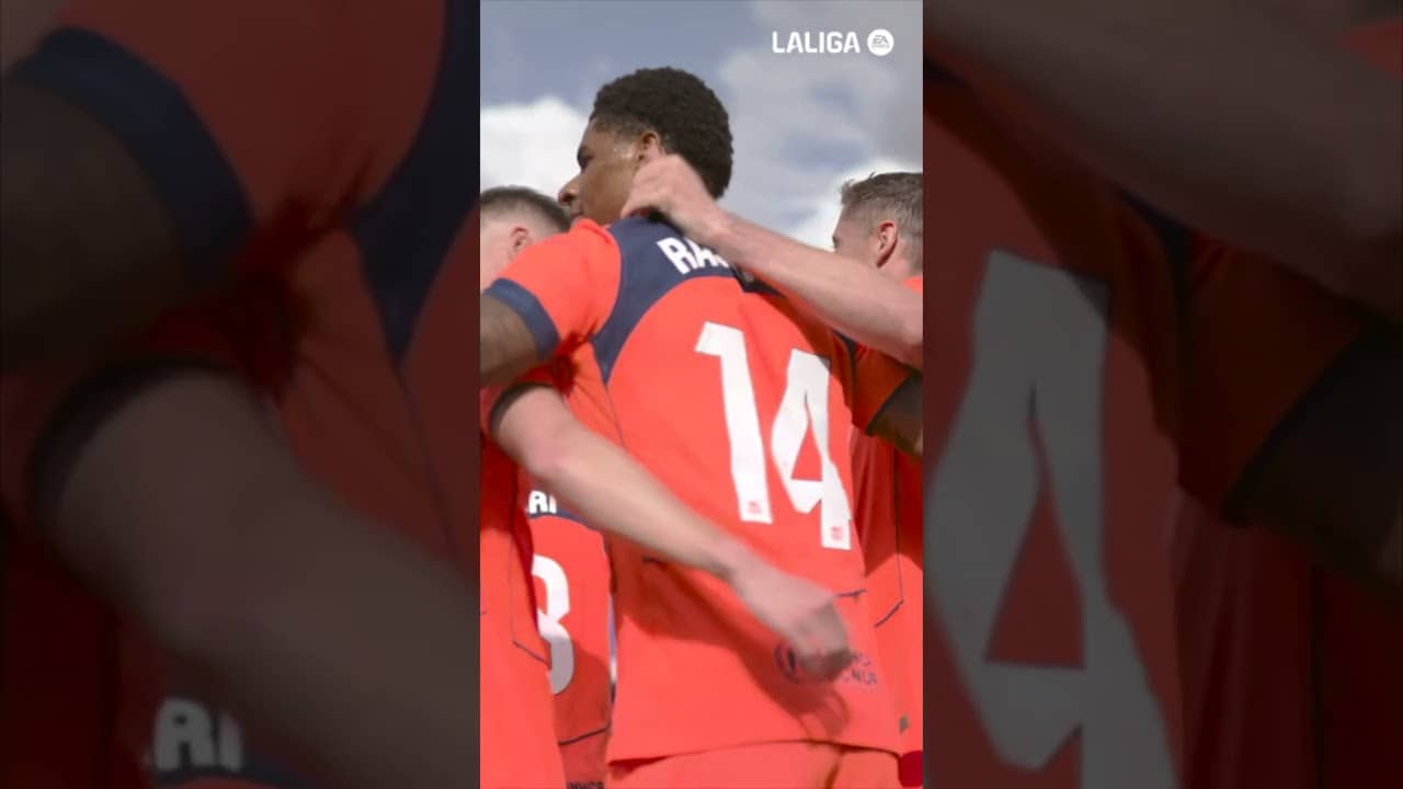 RASHYYYYYYYY DELIVERS 🔥 #LaLigaHighlights #short #fcbarcelona #rashford