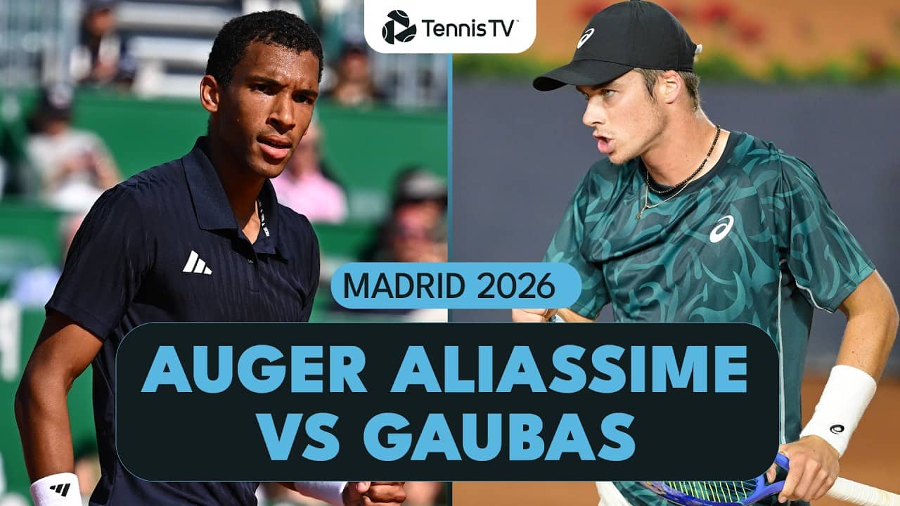 Felix Auger Aliassime Takes On Vilius Gaubas | Madrid 2026 Highlights