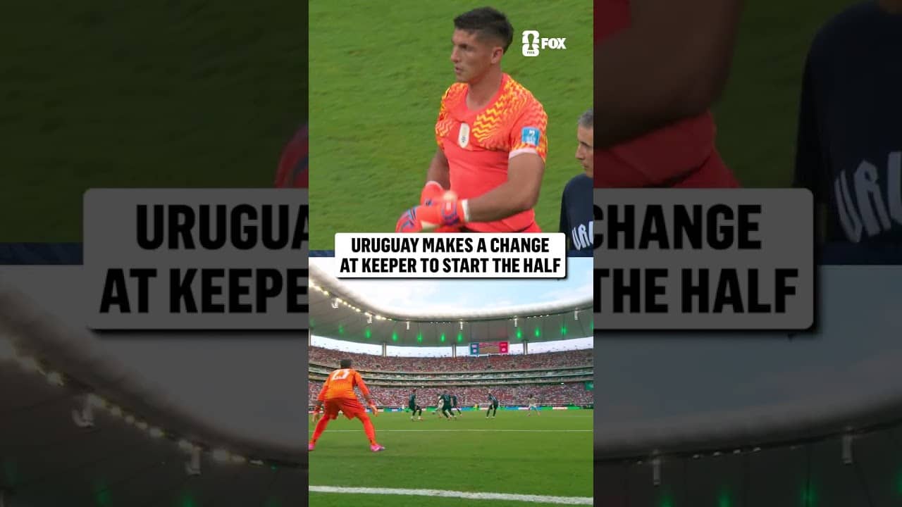 Fernando Muslera subs off at the half for Uruguay and is replaced by Sergio Rochet
