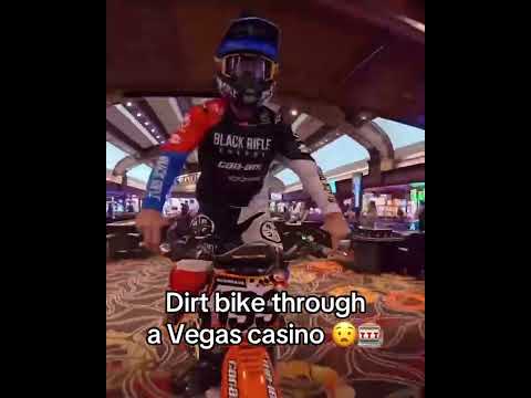 Travis Pastrana rode his dirt bike through a casino floor šļø (via Travis Pastrana, Nitro Circus/TT)