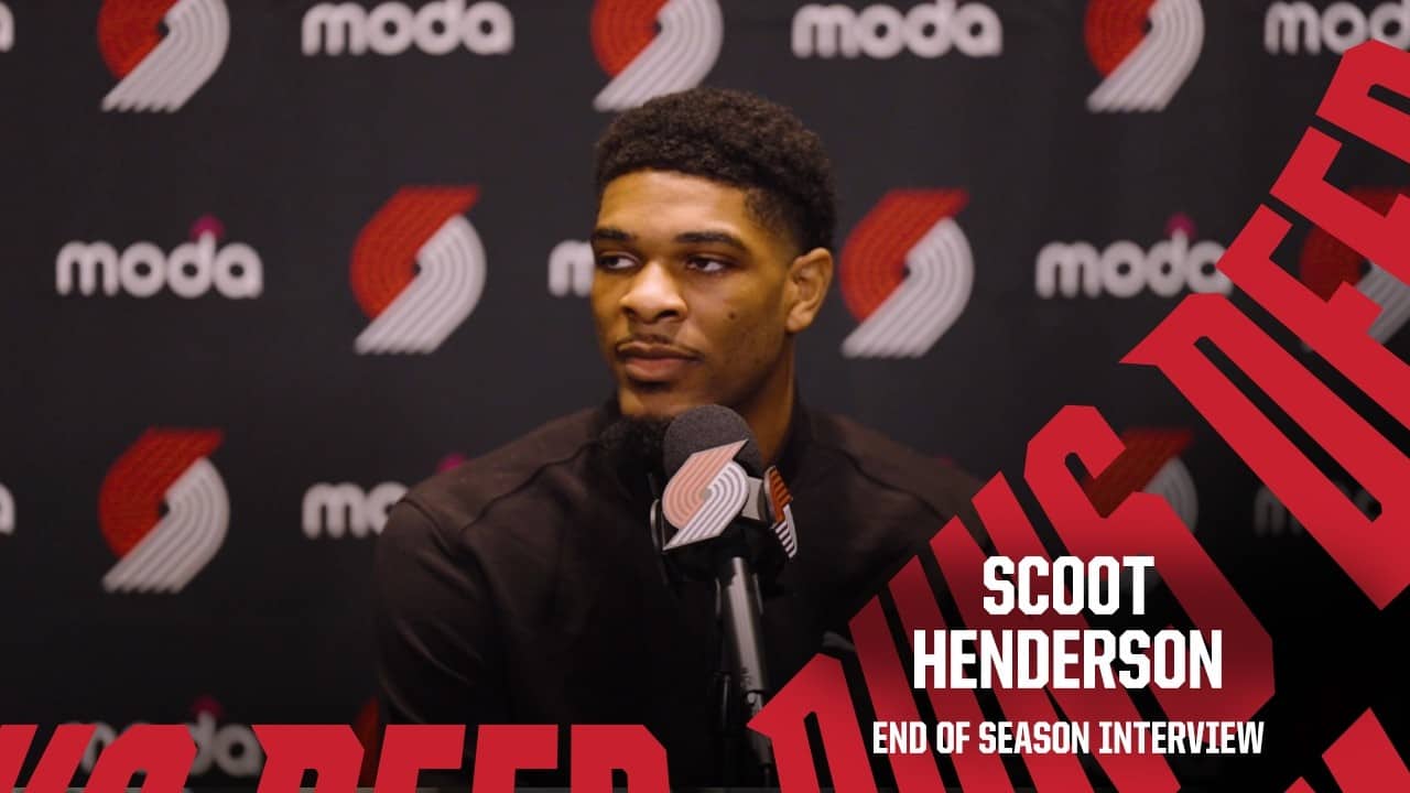 Scoot Henderson | 2025-26 End of Season Interview | Portland Trail Blazers | April 30, 2026
