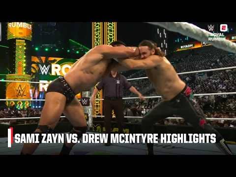 Sami Zayn vs. Drew McIntyre Highlights | 2026 Royal Rumble | WWE on ESPN