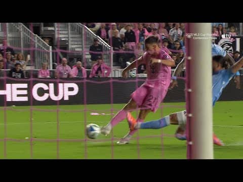 Tadeo Allende BANGER Opens Scoring For Inter Miami vs. NYCFC! | 2025 Audi MLS Cup Playoffs